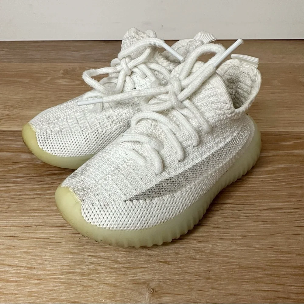 Kids Toddler Unisex Athleisure White Sneakers, Size 7